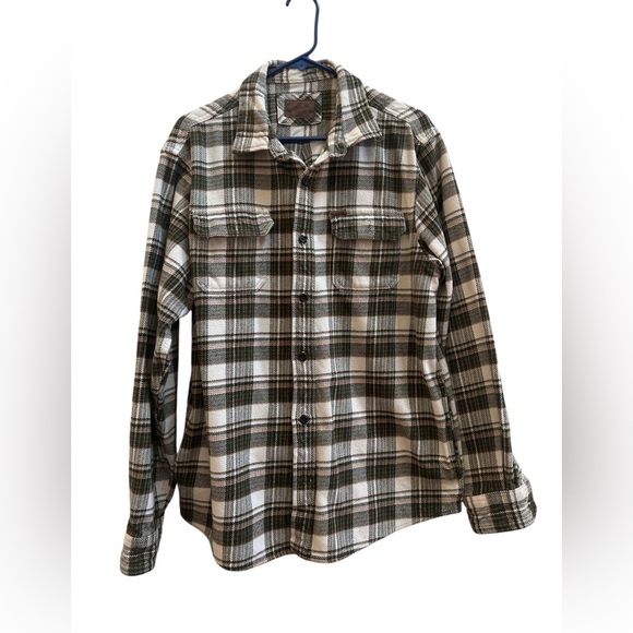 Orvis Other - Orvis Heavyweight Flannel Shacket Plaid Shirt Jacket L Pockets